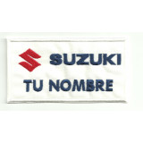 Embroidery Patch SUZUKI CON TU NOMBRE 10cm X 5cm