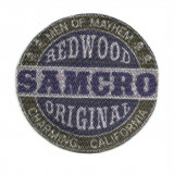 Textile patch REDWOOD ORIGINAL SAMCRO 7,5cm x 7,5cm