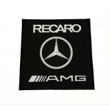 Patch embroidery RECARO BLACK / RED 4,5cm x 1,3cm