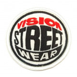 textile and embroidery patch VISION STREET WEAR  7.5cm