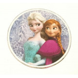 Embroidery Patch FROZEN ELSA AND ANA  7,4cm 