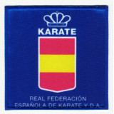 Parche bordado y textil REAL FEDERACIÓN ESPAÑOLA DE TAEKWONDO Y D.A.  7,5cm 