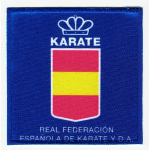 Parche bordado y textil REAL FEDERACIÓN ESPAÑOLA DE TAEKWONDO Y D.A.  7,5cm 