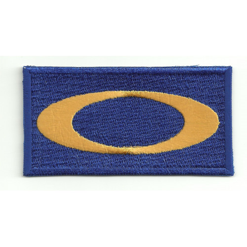 embroidery  patch  OAKLEY BLUE  8cm x 4cm