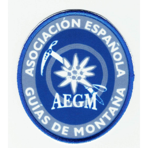  embroidered patch  MOUNTAIN GUIDE  7,5cm 