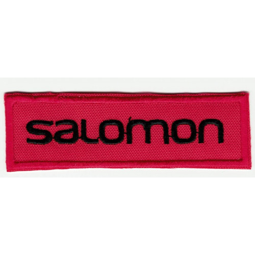 Embroidered patch  RED SOLOMON 8cm x 2,5cm