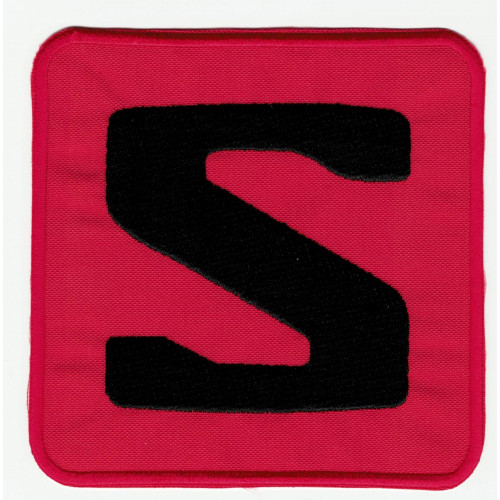 Embroidered patch LOGO RED SALOMON 10cm x 10cm