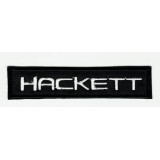 Parche bordado HACKETT NEGRO 8cm x 1,5cm