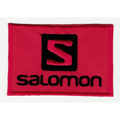 Embroidered patch  RED SALOMON 8cm x 2,5cm