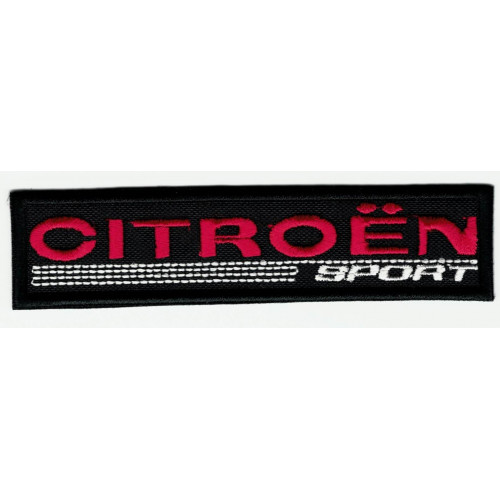 Patch embroidery CITROEN SPORT 3,8CM x 2,8CM