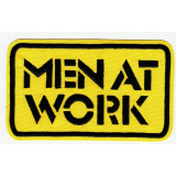 MEN AT WORK embroidery  patch  10cm x  6cm