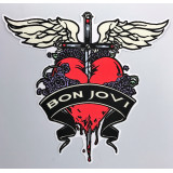 Textile patch BON JOVI 26cm x 23,5cm