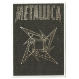 Textile patch METALLICA LOGO 7,5 cm x 10,5cm