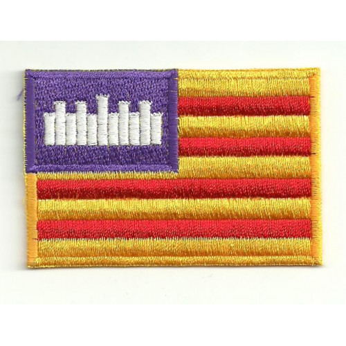Patch embroidery FLAG BALEARES 7cm x 5cm