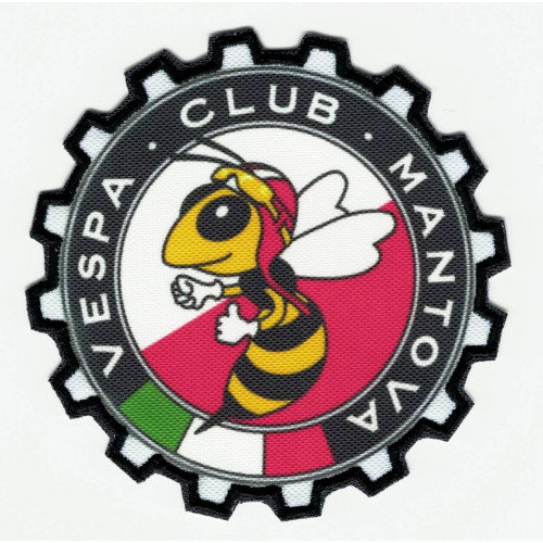 Parche bordado VESPA CLUB MANTOVA 7.5cm