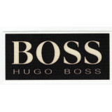 Parche textil BOSS LETRAS MARRON  4,5cm x 2cm