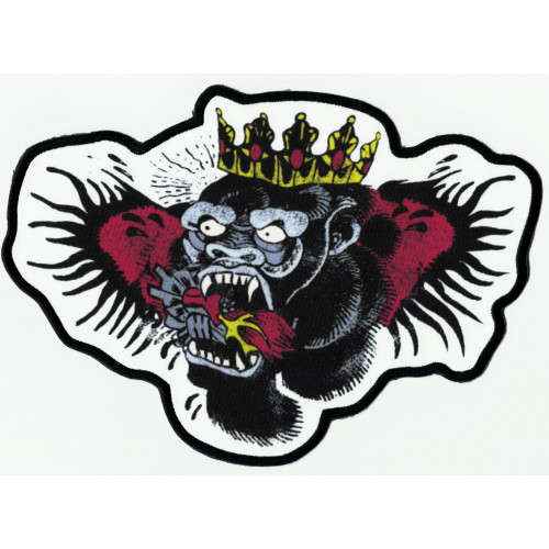 Patch embroidery and textile KING GORILLA CONOR MAC CREGOR 21cm x 15cm