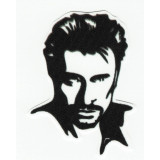 Textile patch JOHNNY HALLYDAY SILUETA 6cm x 7cm