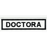 Parche bordado DOCTORA 10,5m x 3cm