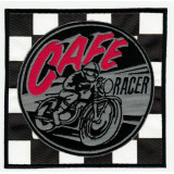 Embroidered patch CAFE RACER BANDERA META 11cm x 11cm