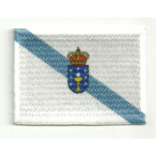Patch embroidery and textile FLAG GALICIA 4CM X 3CM
