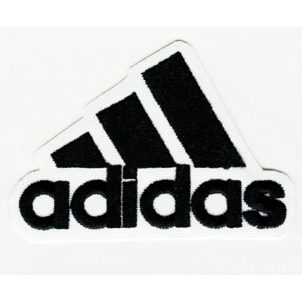 ADIDAS BLACK embroidered patch x 4.5cm