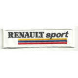 Patch embroidery RENAULT SPORT WHITE ANTIGUO 25cm x 7cm
