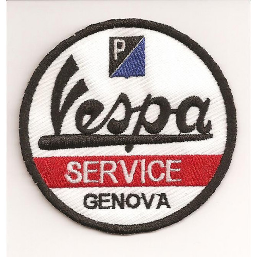 Parche bordado VESPA SERVICE 74mmx 74mm