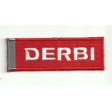 Patch embroidery DERBI 8cm X 2,7cm