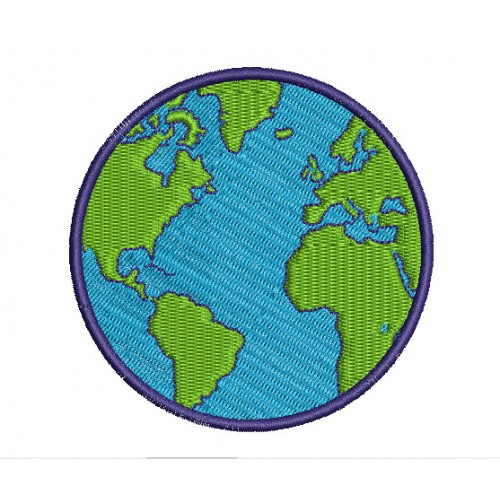 Embroidery  patch GLOBE 7,5cm