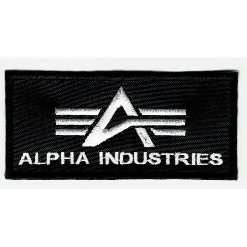 ALPHA INDUSTRIES embroidered patch 10 cm x 4.5 cm