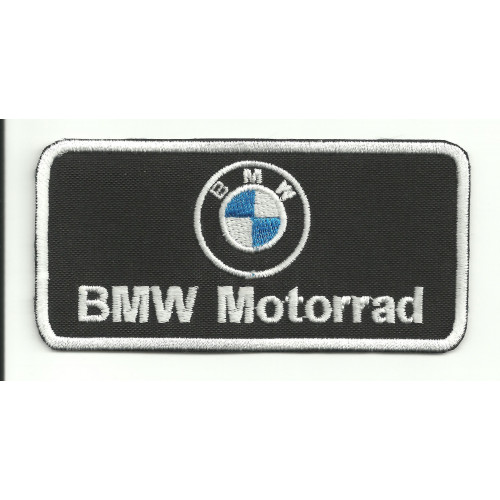 Patch embroidery BMW MOTORRAD LOGO 10cm x 5cm embroidery