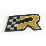 Patch embroidery SEAT "R" AMARILLA 7cm x 3cm