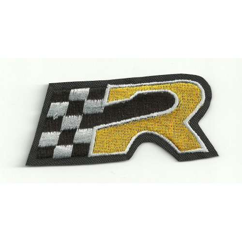 Patch embroidery SEAT "R" AMARILLA 7cm x 3cm