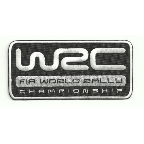 Parche bordado WRC FIA WORLD RALLY 12,5cm x 6cm