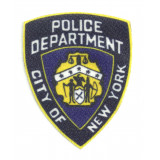 Textile patch POLICE NEW YORK 7,5cm x 9cm