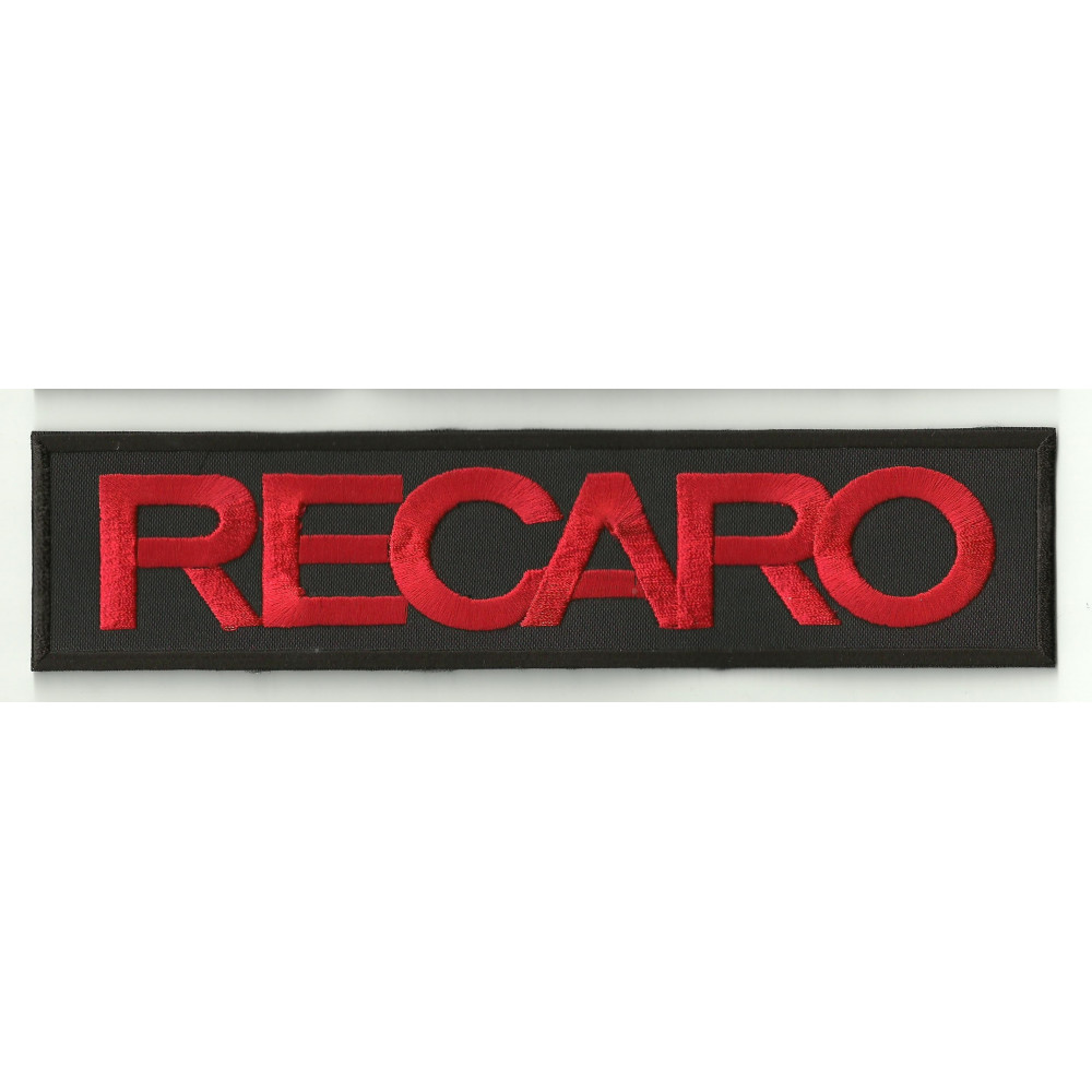 Patch embroidery RECARO BLACK / RED 22,5cmx 5,2cm