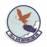 Textile patch 70th AIR REFUELING SQUADRON 7,5cm x 7,5cm