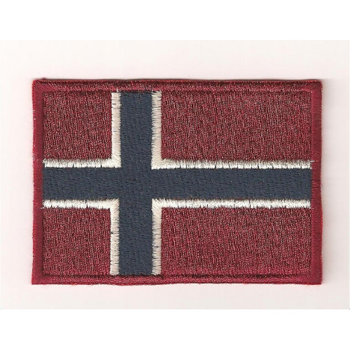 Patch embroidery FLAG NORWAY 4CM x 3CM