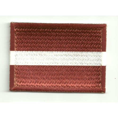 Patch embroidery and textile FLAG LATVIA 4CM x 3CM