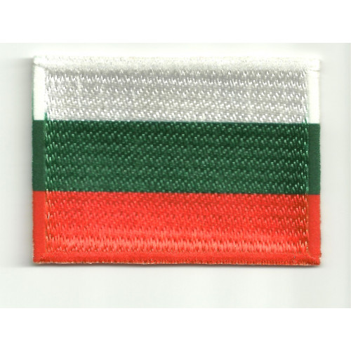 Patch embroidery and textile FLAG BULGARIA 4CM x 3CM