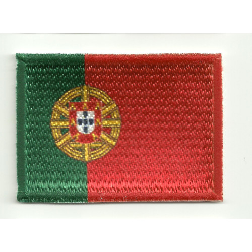 Parche bordado y textil BANDERA PORTUGAL 4CM x 3CM