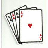 Parche bordado POKER 5cm x  5cm