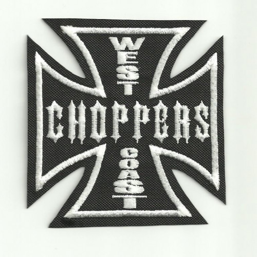 Parche bordado CRUZ WEST CHOPPERS  8cm x 8cm