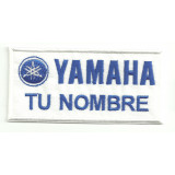 Embroidery Patch YAMAHA  AZUL CON TU NOMBRE 10cm X 5cm