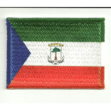Patch embroidery and textile FLAG GUINEA EQUATORIALE 7CM x 5CM