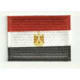Parche bordado y textil BANDERA EGIPTO 4CM x 3CM