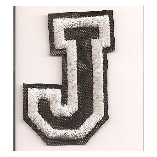 Patch embroidery LETTER J  5cm high