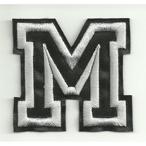 Patch embroidery LETTER M  5cm high