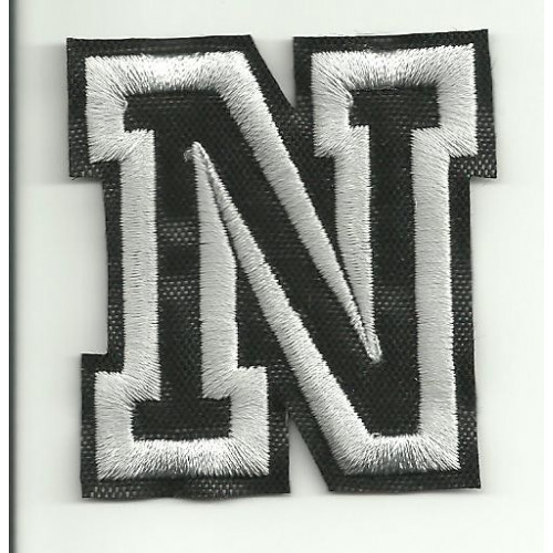 Patch embroidery LETTER N  5cm high
